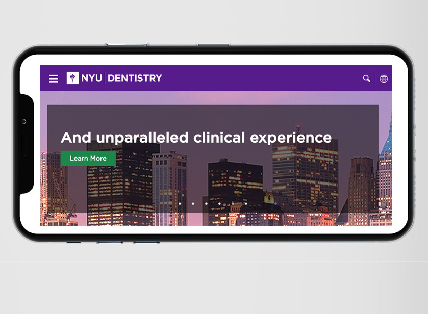 NYU Dental UX Redesign O Web Designs