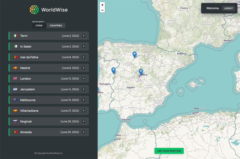 World Wise Dashboard View