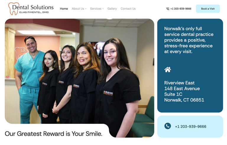 Dental Solutions CT Custom WordPress Build