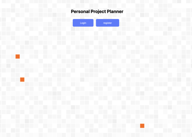 Personal Project Planner